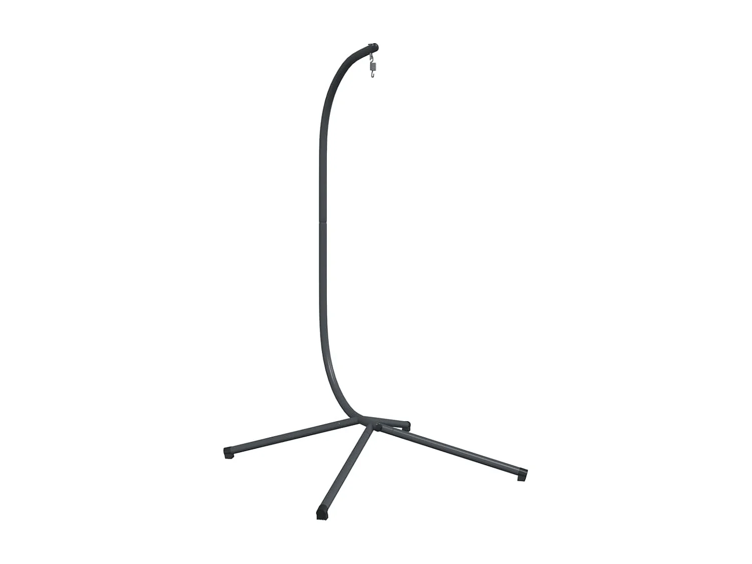 Suporte para cadeira suspensa oval em aço antracite