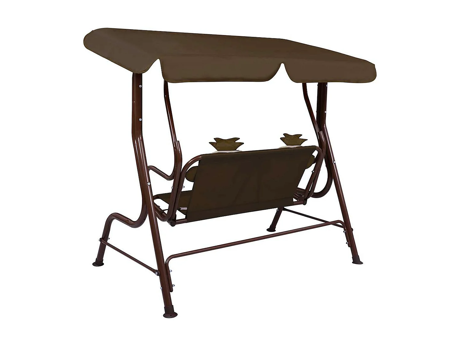 Balancelle pour enfants Marron 115x75x110 cm Tissu