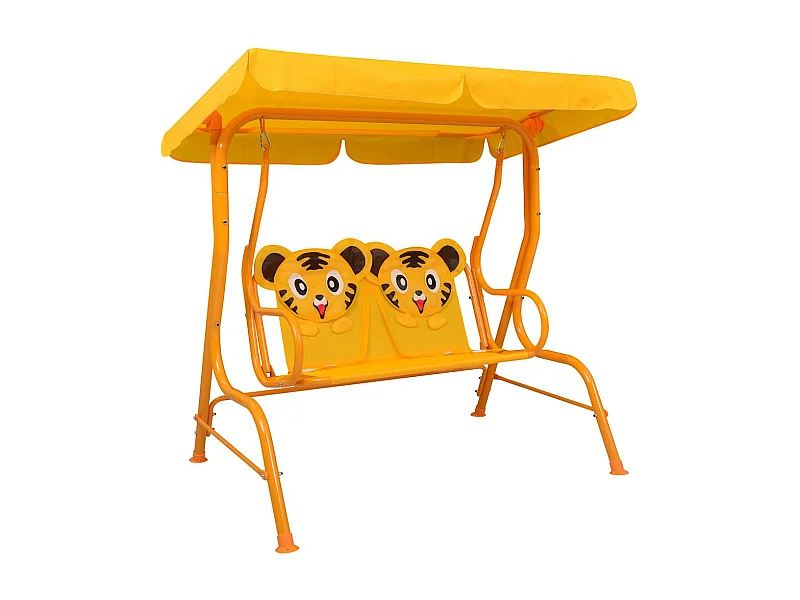 Balanço infantil Amarelo 115x75x110 cm Tecido