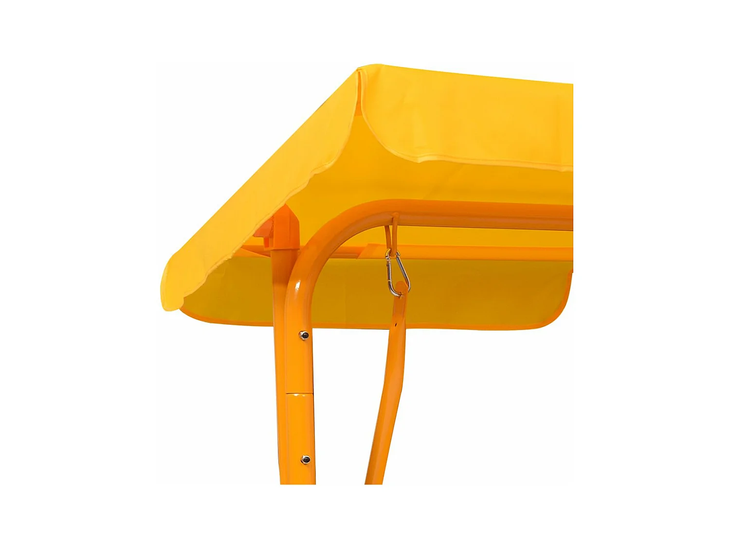 Balancelle pour enfants Jaune 115x75x110 cm Tissu