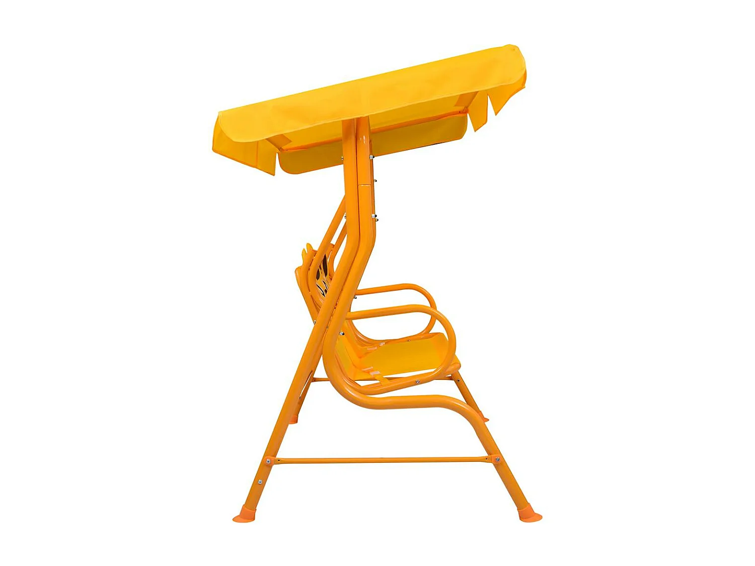 Balanço infantil Amarelo 115x75x110 cm Tecido