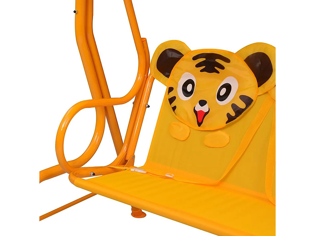 Balanço infantil Amarelo 115x75x110 cm Tecido