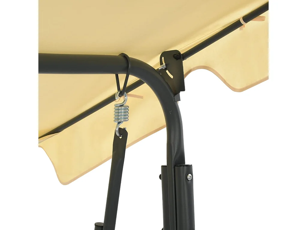 Balancelle de jardin Blanc crème 170 x 110 x 153 cm