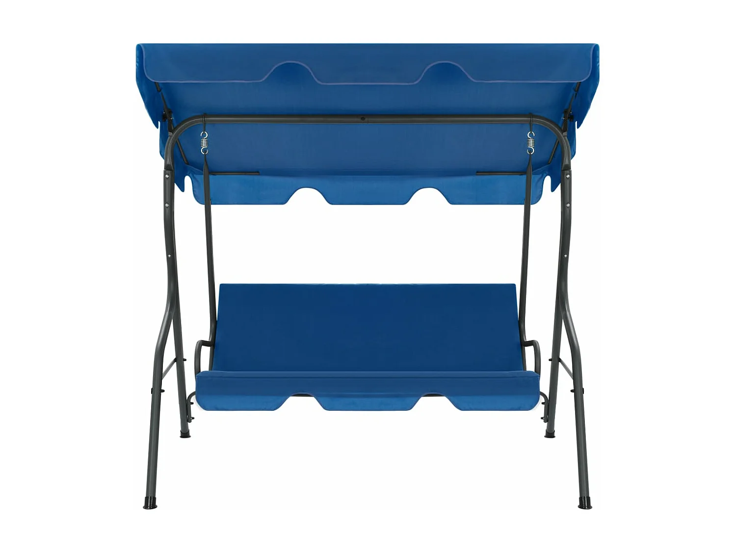 Columpio de jardín de tela azul oscuro 170 x 110 x 153 cm