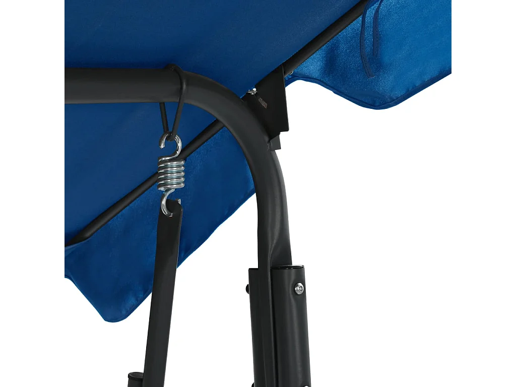 Columpio de jardín de tela azul oscuro 170 x 110 x 153 cm
