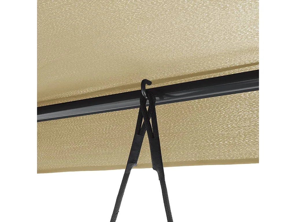 Gartenschaukel mit Sanddach aus Stahl