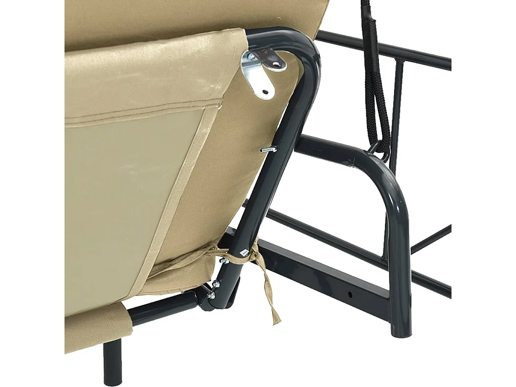 Gartenschaukel mit Sanddach aus Stahl