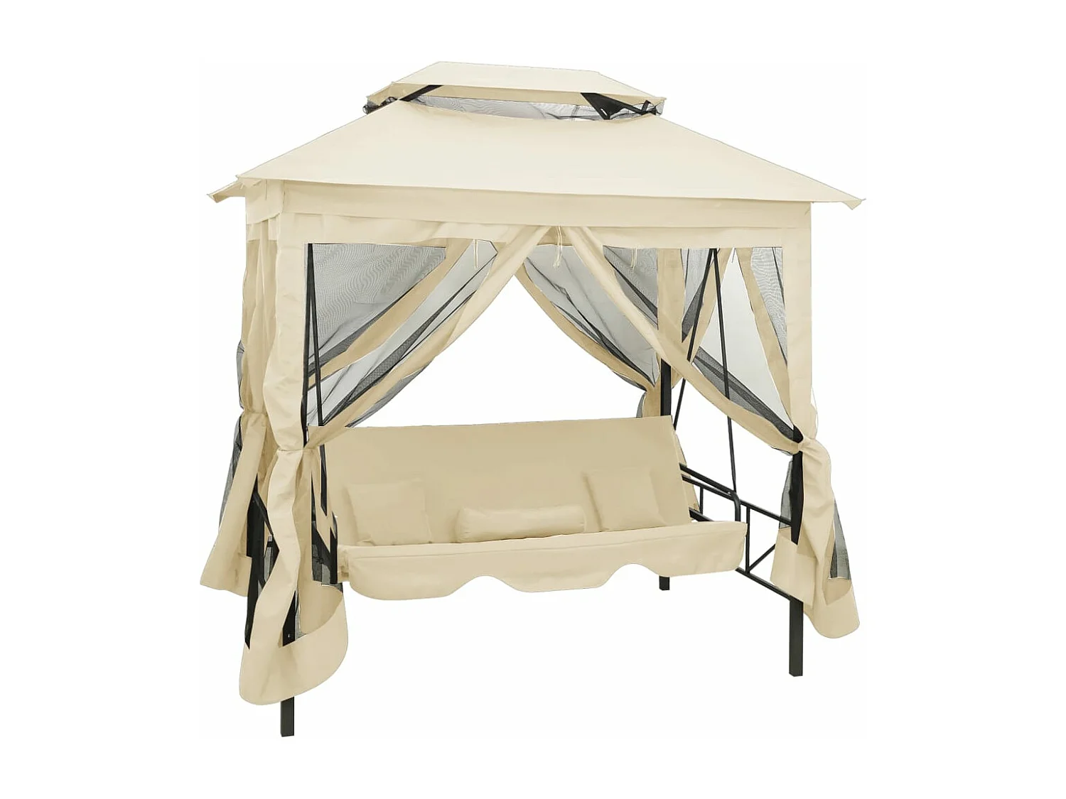 Belvédère convertible en balancelle Blanc crème