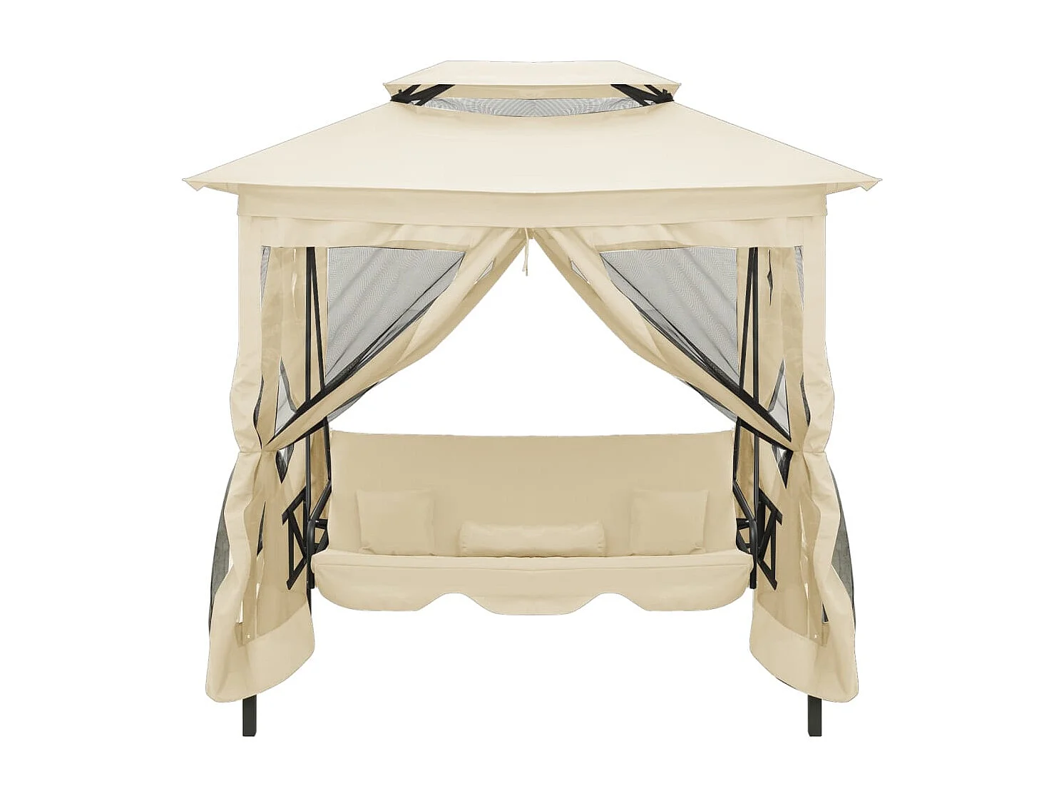 Belvédère convertible en balancelle Blanc crème