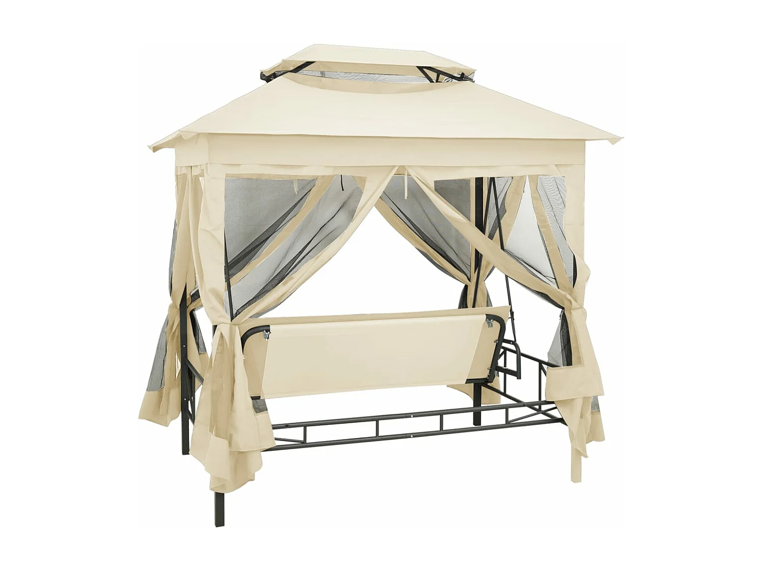 Belvédère convertible en balancelle Blanc crème