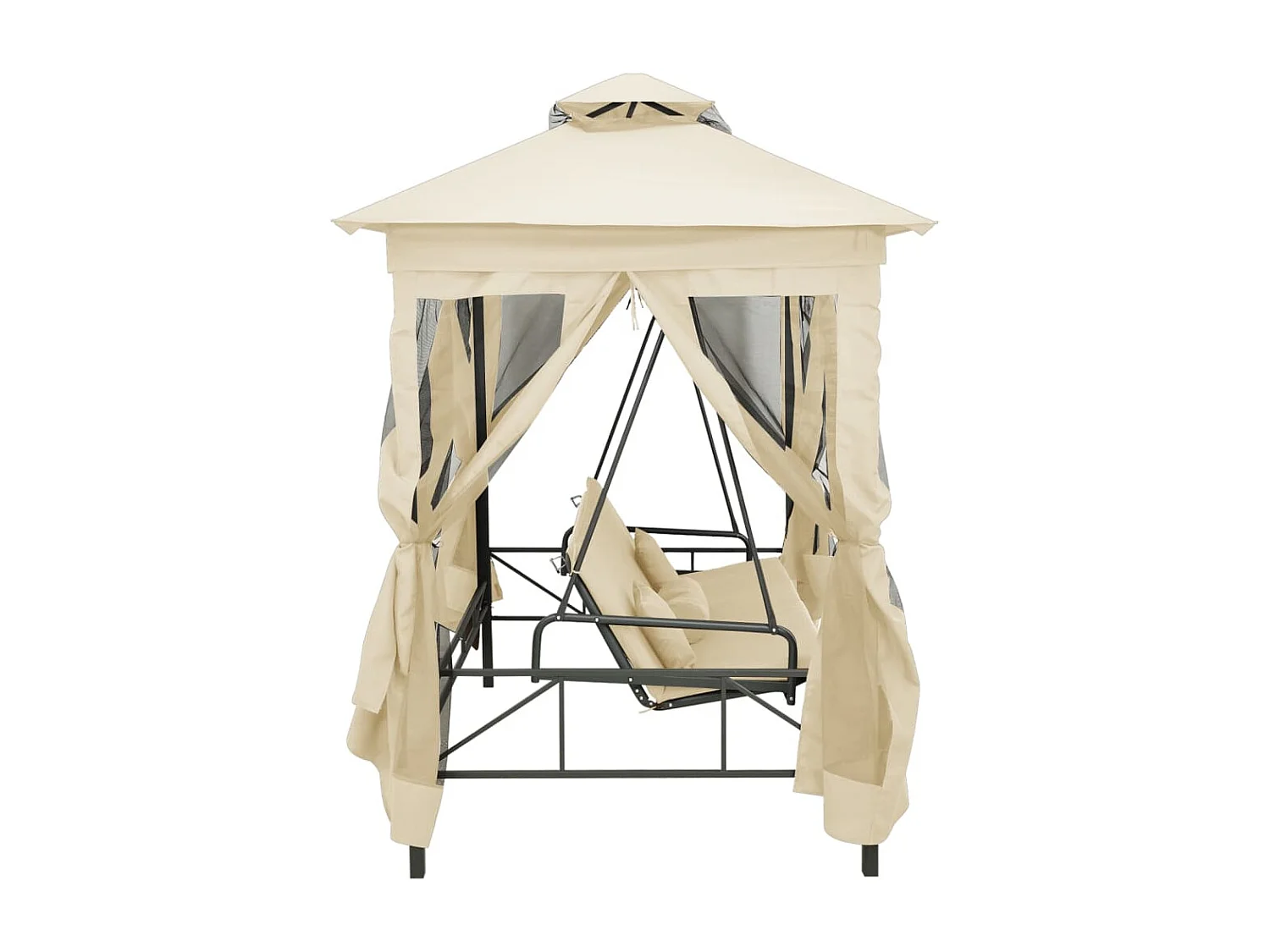 Belvédère convertible en balancelle Blanc crème