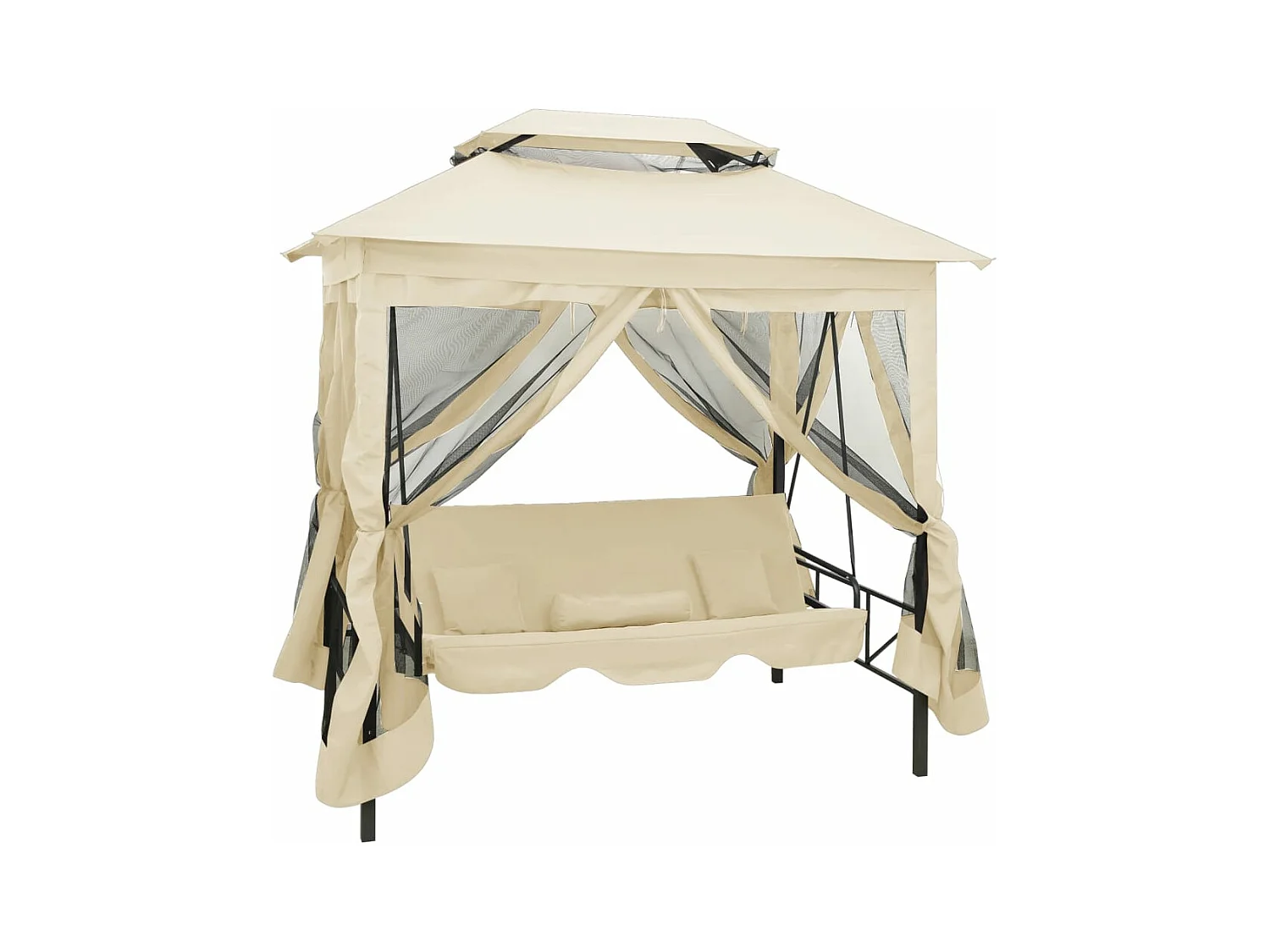 Belvédère convertible en balancelle Blanc crème