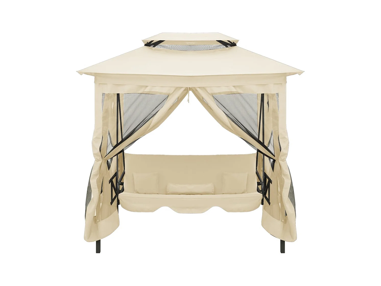 Belvédère convertible en balancelle Blanc crème