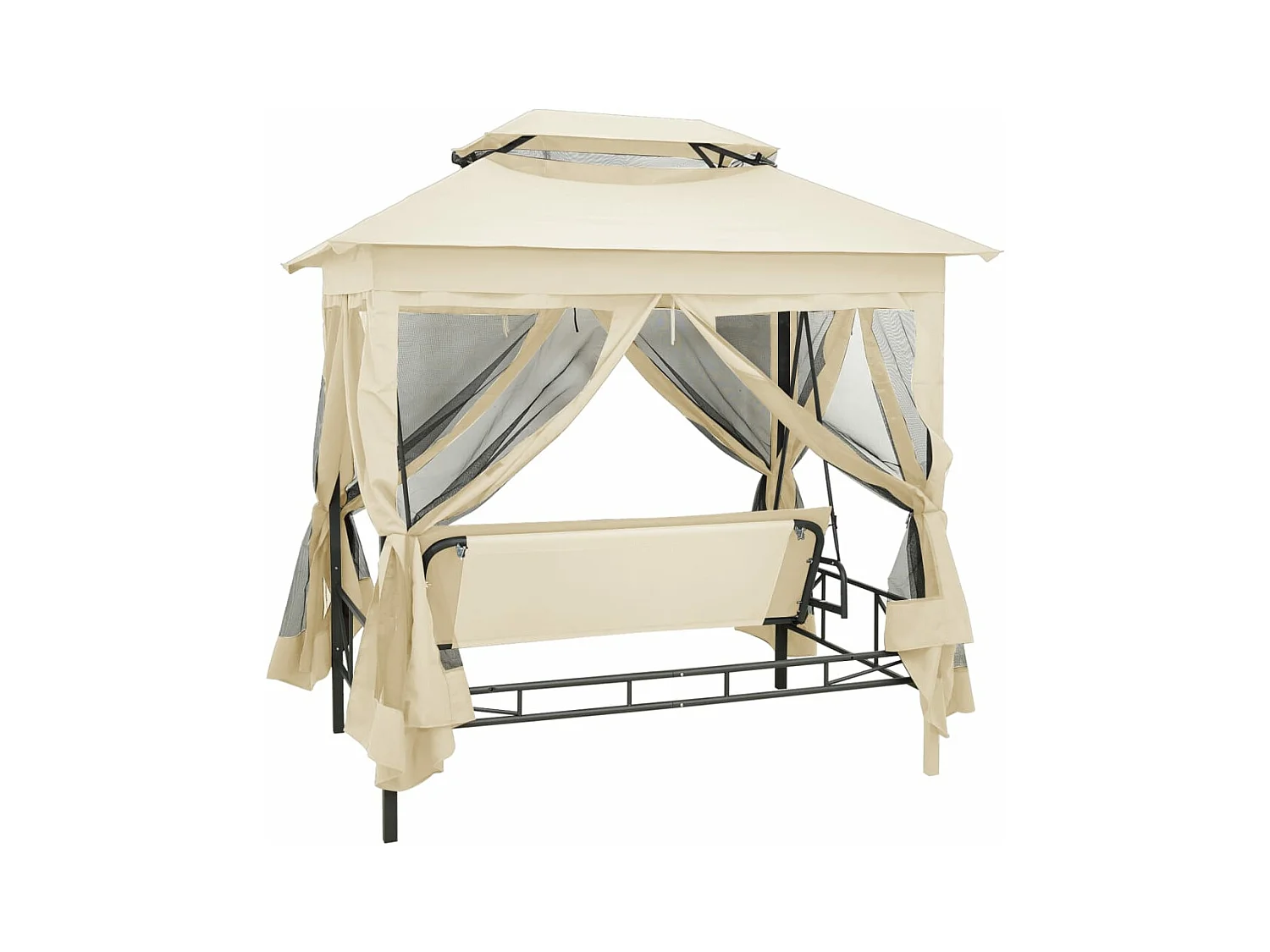 Belvédère convertible en balancelle Blanc crème