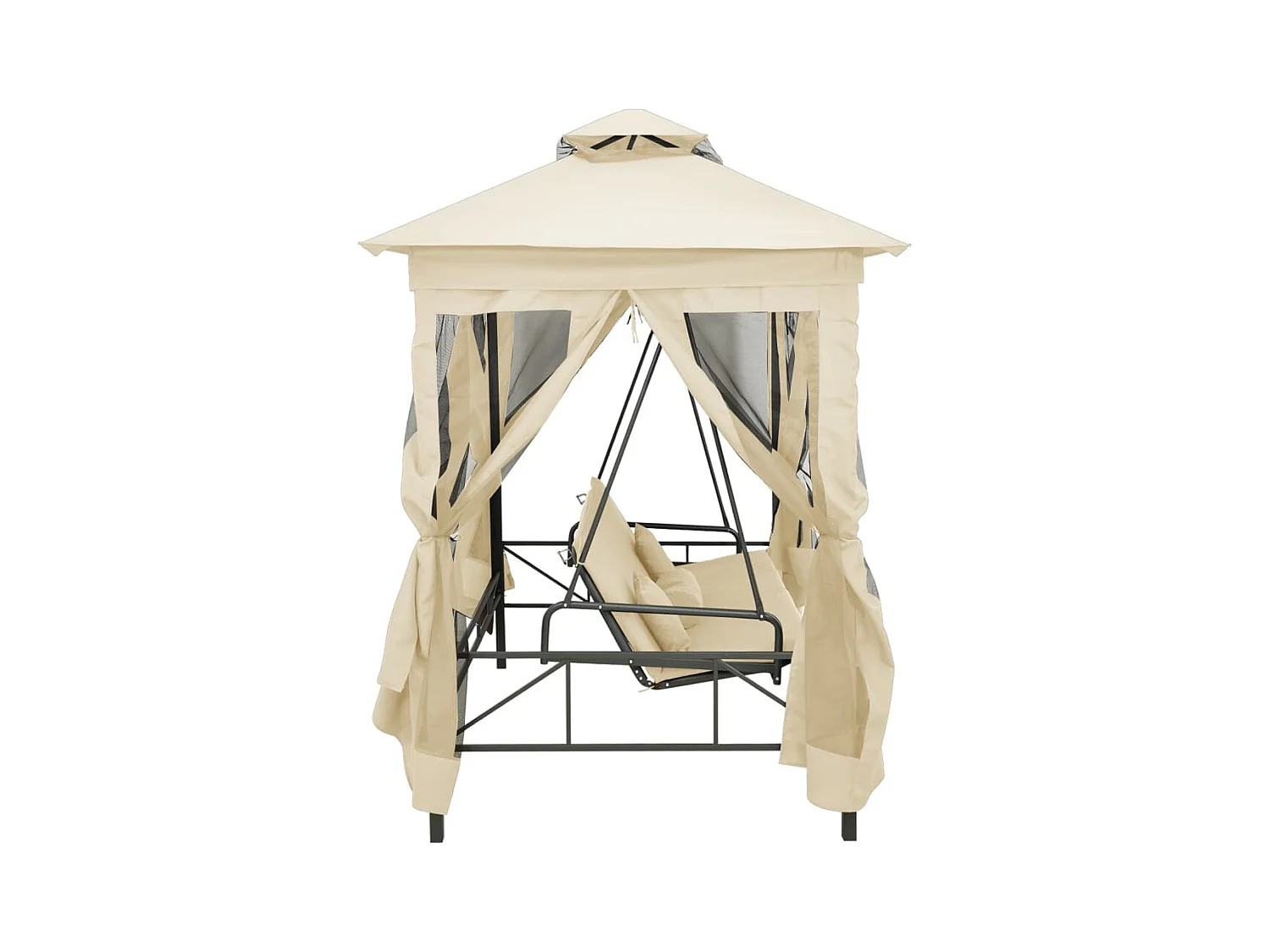 Belvédère convertible en balancelle Blanc crème