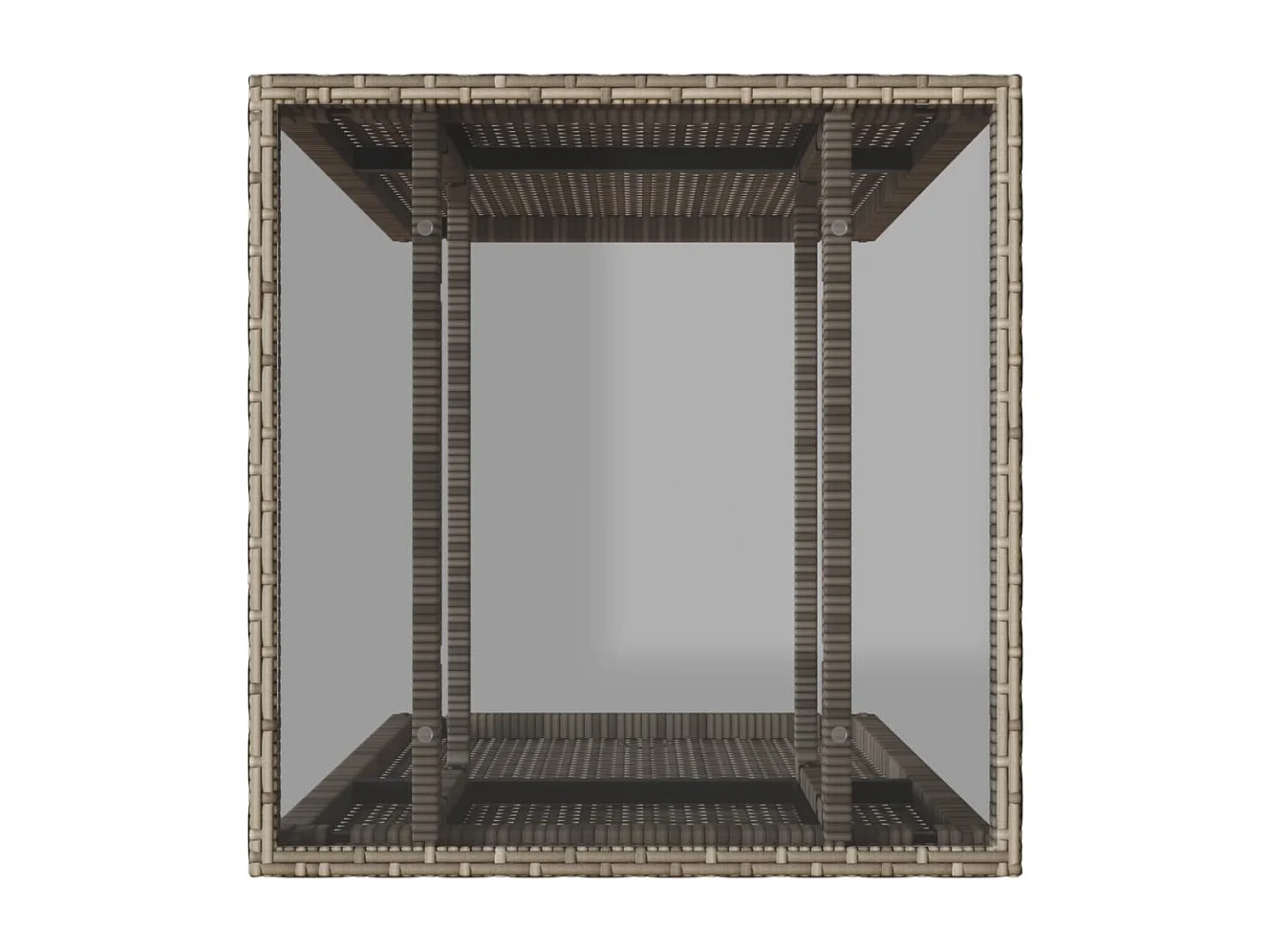 Ensemble de bistro 3 pcs avec coussins beige résine tressée