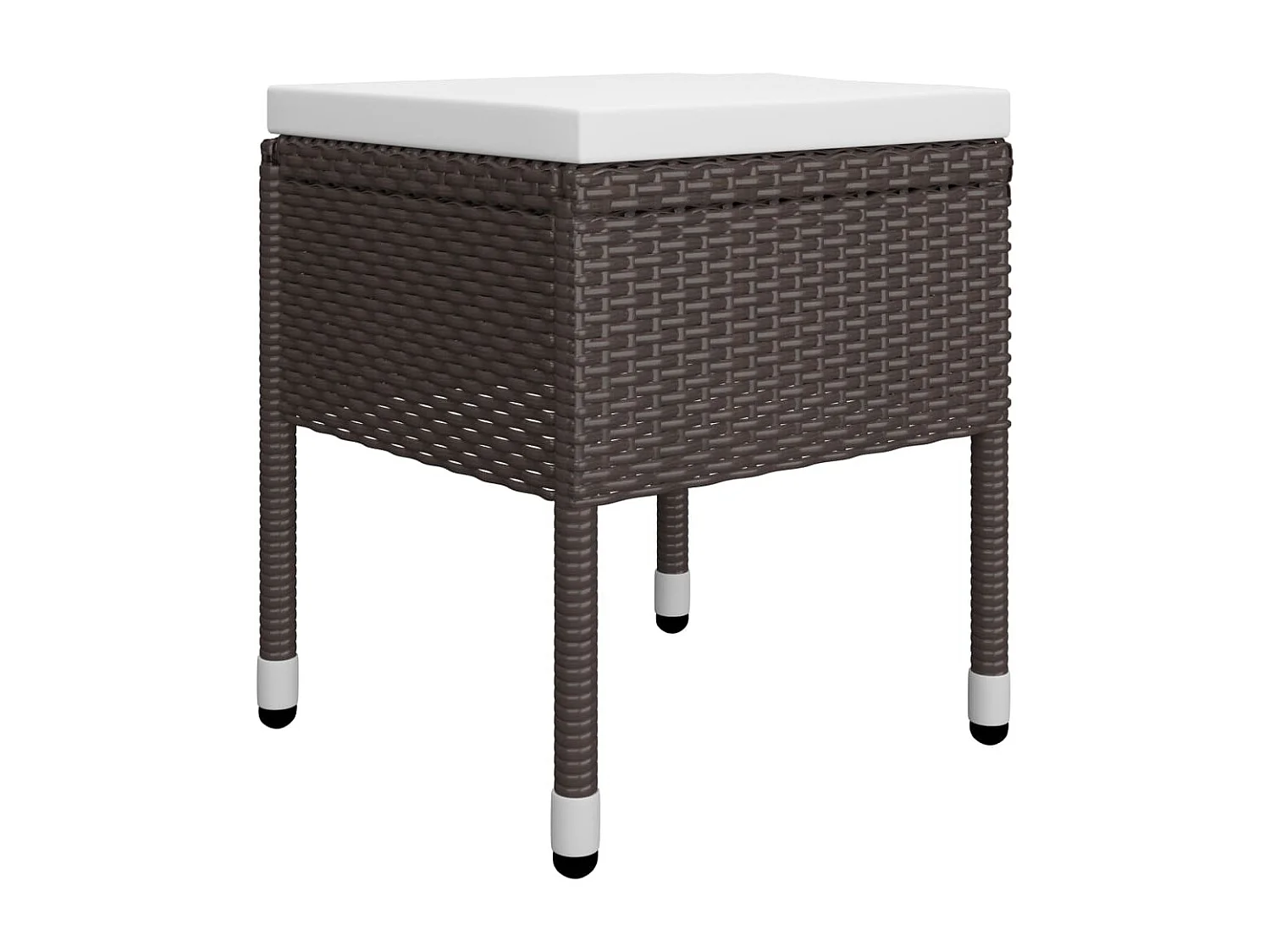 Ensemble à manger de jardin 5 pcs Marron