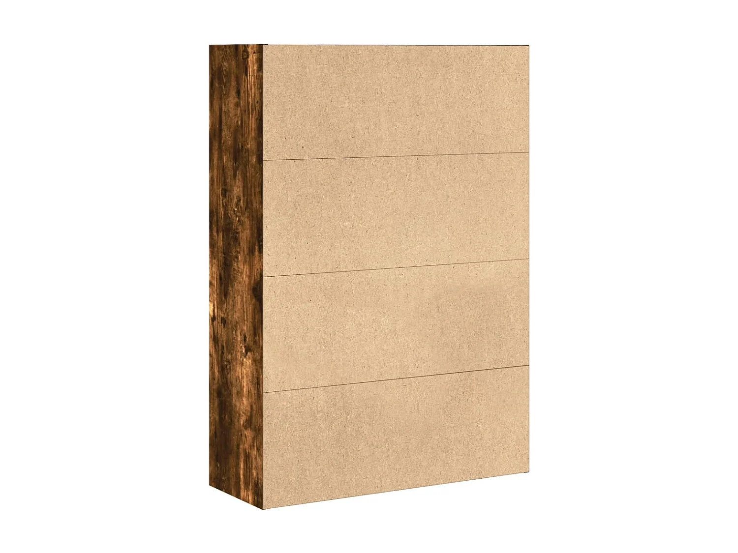 Bibliothèque gris béton 40x30x152 cm bois d'ingénierie