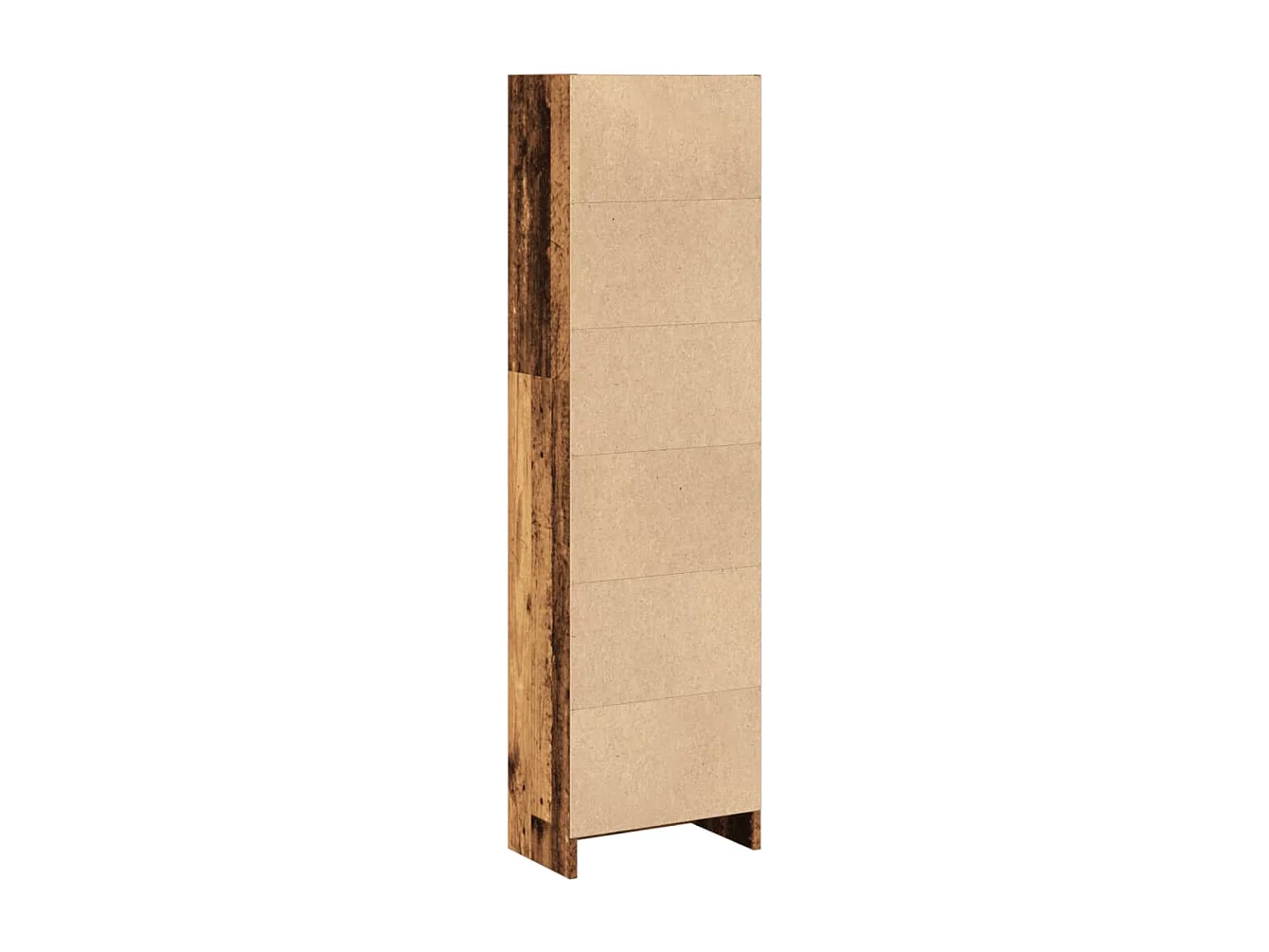 Bibliothèque noir 40x24x143 cm bois d'ingénierie