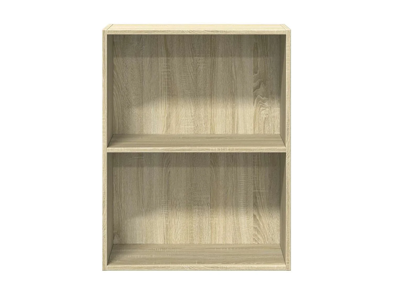 Libreria 2 Ripiani Rovere Sonoma 60x30x76,5cm Legno Multistrato