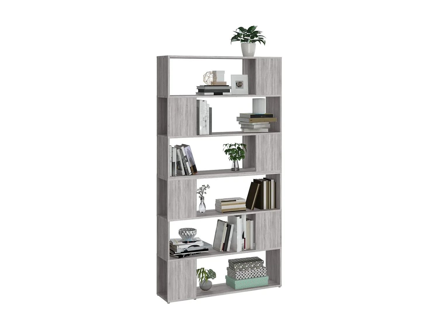 Libreria/Divisorio Grigio Sonoma 100x24x188 cm