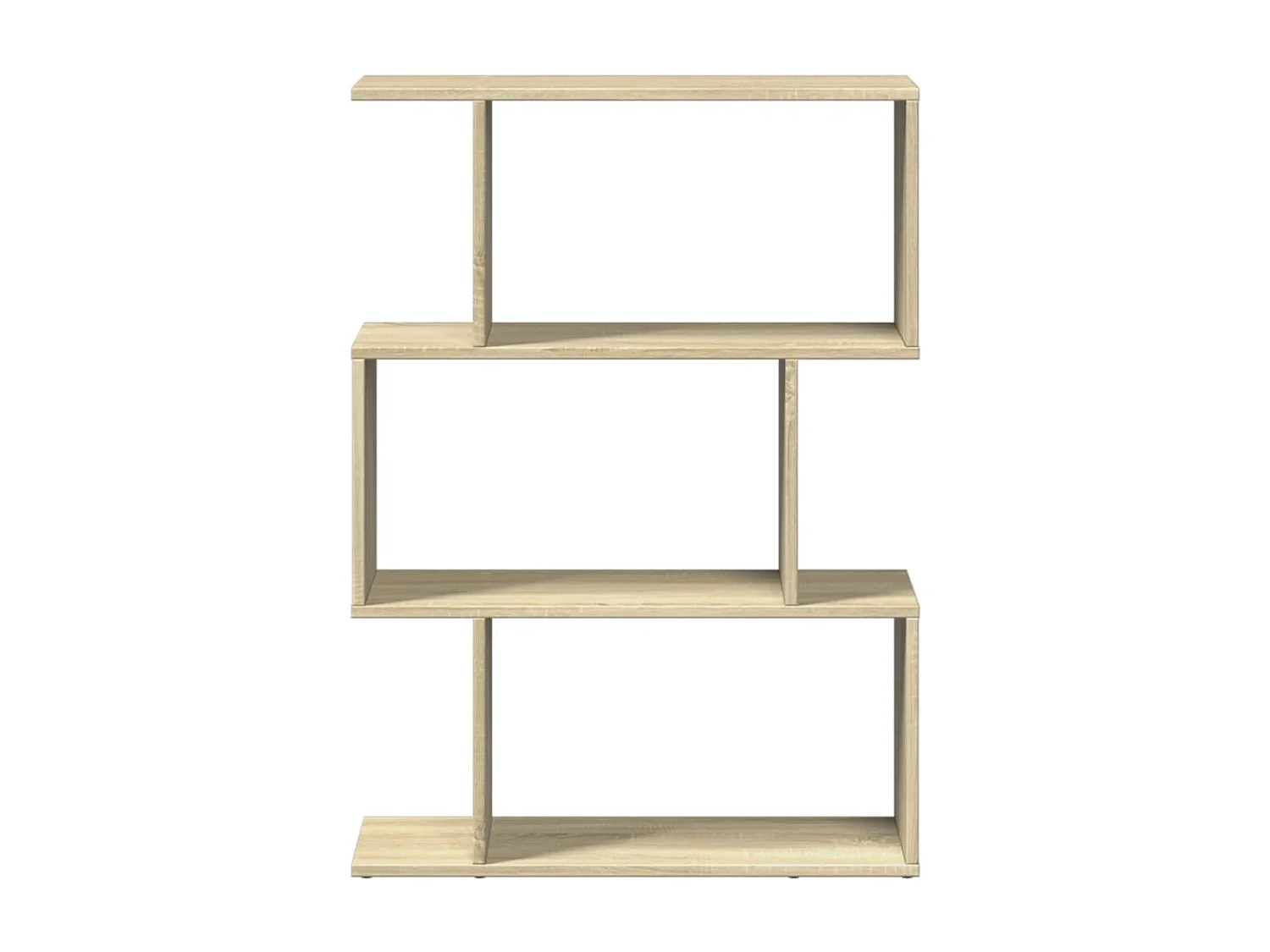 Libreria Divisorio 3 Ripiani Sonoma 70x24x97 cm in Truciolato