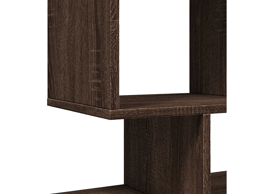 Libreria Divisorio 3 Ripiani Sonoma 70x24x97 cm in Truciolato