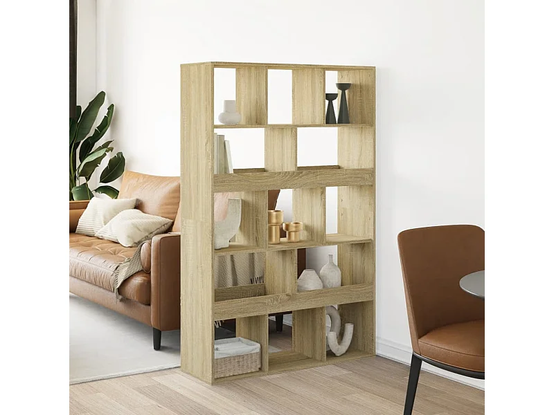 kamerscherm 100x33x156,5 cm bewerkt hout sonoma eikenkleurig