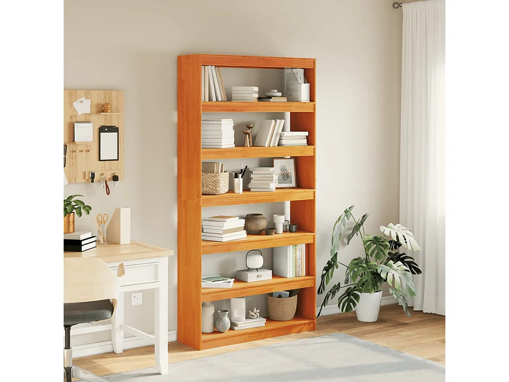 Bibliothèque/Séparateur de pièce 100x30x199,5 cm bois de pin