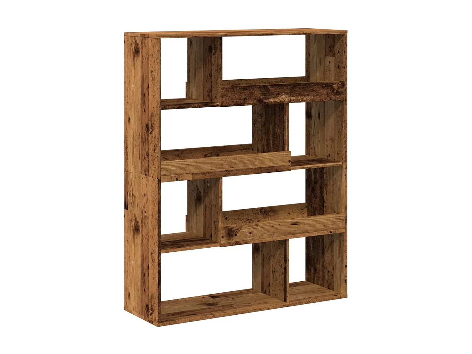 Bibliothèque vieux bois 100x33x125,5 cm bois d'ingénierie