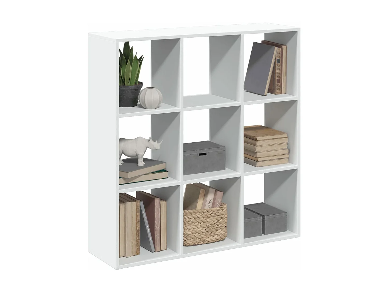 Libreria Divisorio Bianca 102x29x103,5 cm in Truciolato