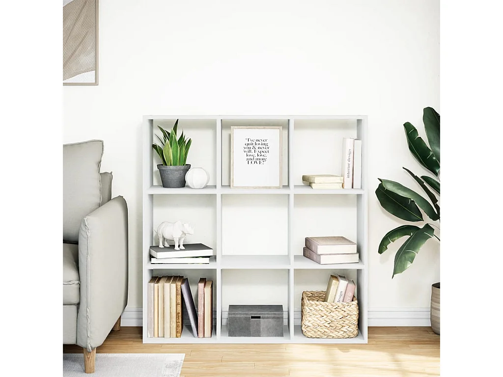 Libreria Divisorio Bianca 102x29x103,5 cm in Truciolato