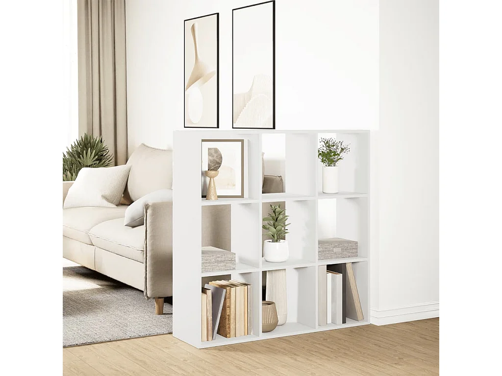 Libreria Divisorio Bianca 102x29x103,5 cm in Truciolato