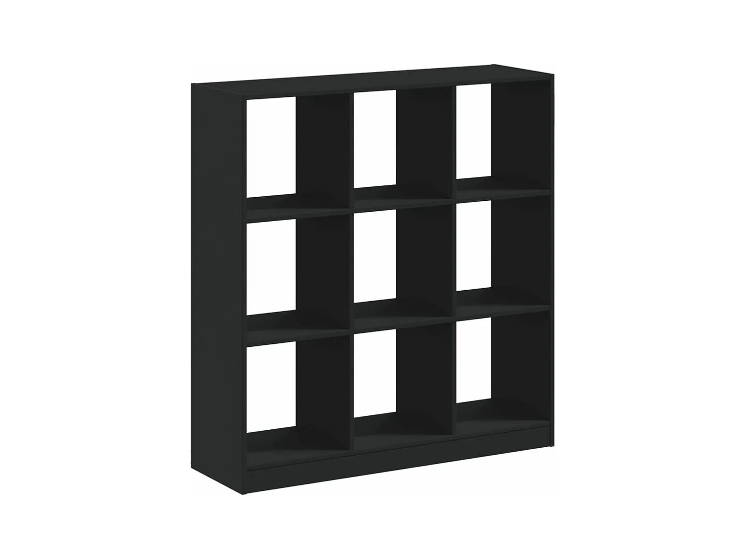 Boekenkast 102x32x108 cm bewerkt hout zwart