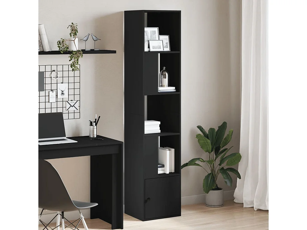 Bücherregal Schwarz 40x36x189 cm Holzwerkstoff