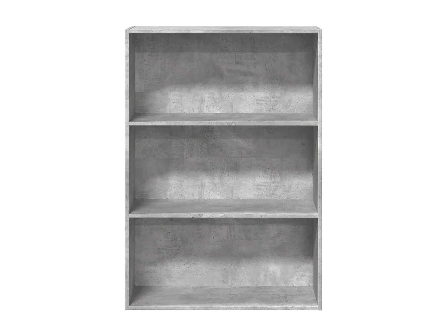 Bibliothèque gris béton 80x30x114 cm bois d'ingénierie