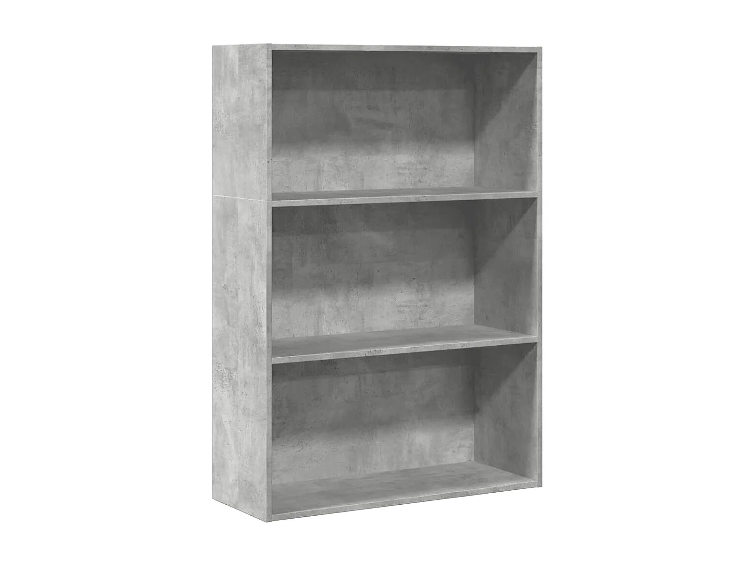 Bibliothèque gris béton 80x30x114 cm bois d'ingénierie