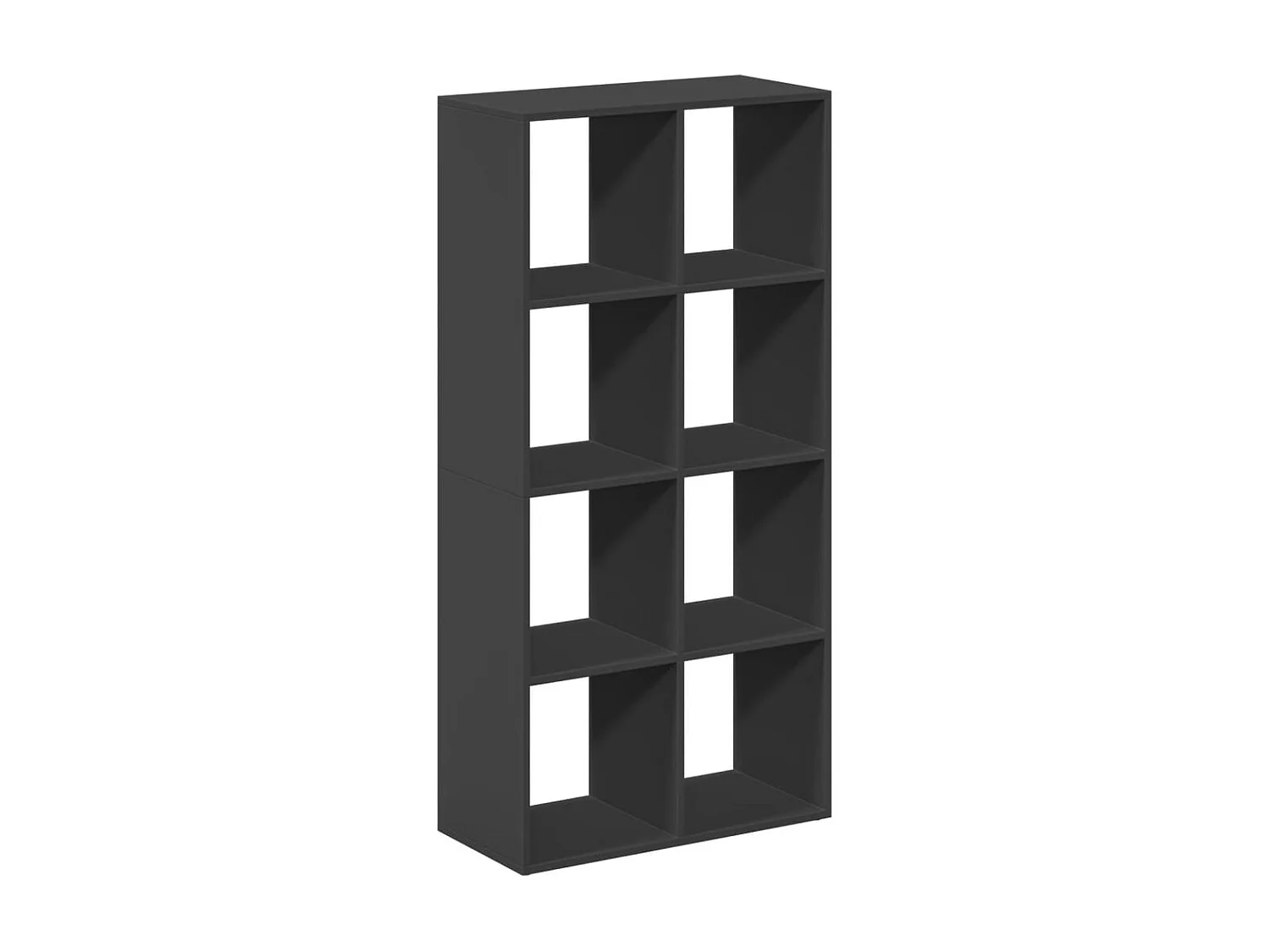 Librería divisora 6 niveles madera roble ahumado 70x24x193 cm