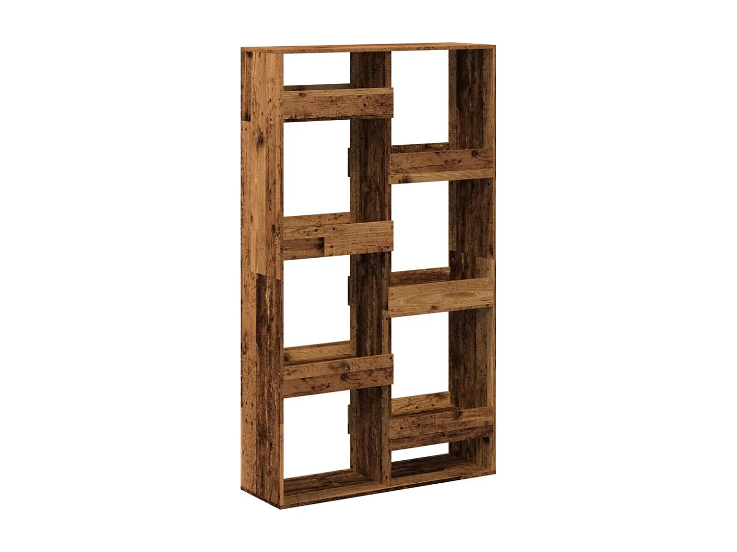 Étagère séparatrice de pièce 5 niveaux sonoma gris 70x24x161 cm