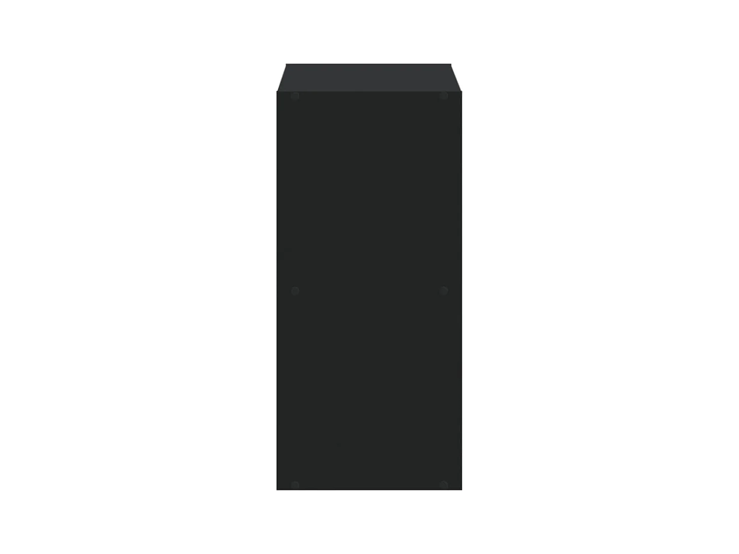 Bibliothèque noir 68,5x32x68,5 cm bois d'ingénierie