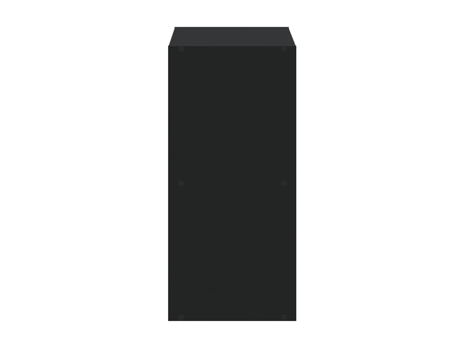 Bibliothèque noir 68,5x32x68,5 cm bois d'ingénierie