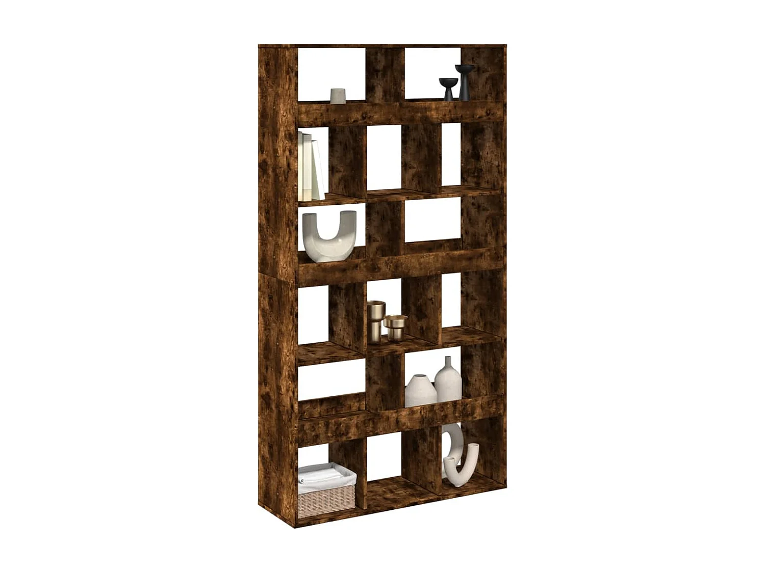 Cloison de séparation chêne fumé bois d'ingénierie