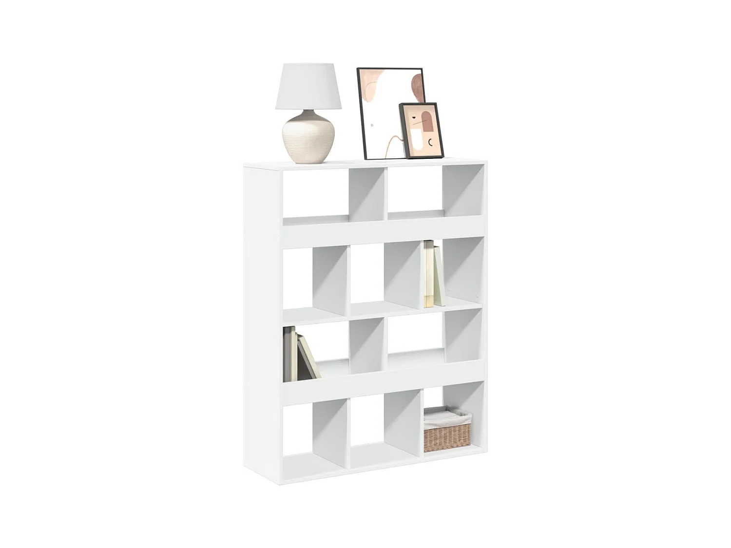 Bibliothèque blanc 100x33x125,5 cm bois d'ingénierie