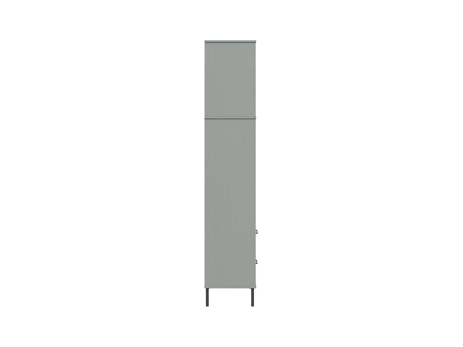 Armoire à vitrine MOLDE Blanc 90x35x175 cm Bois de pin massif
