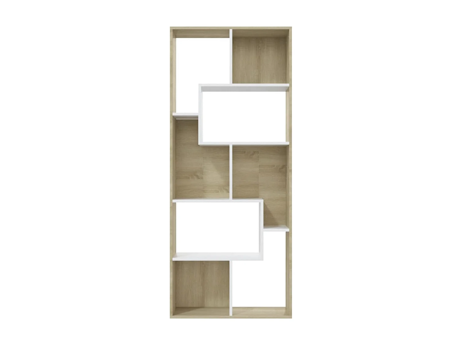 Bibliothèque Chêne fumé 90x30x90 cm Bois d'ingénierie