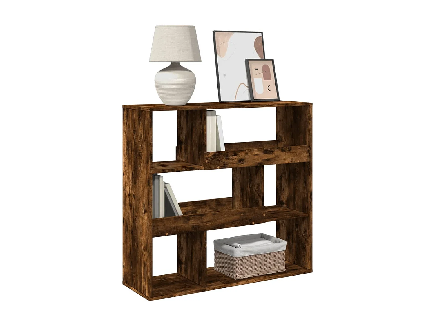 Raumteiler Räuchereiche 100x33x94,5 cm Holzwerkstoff