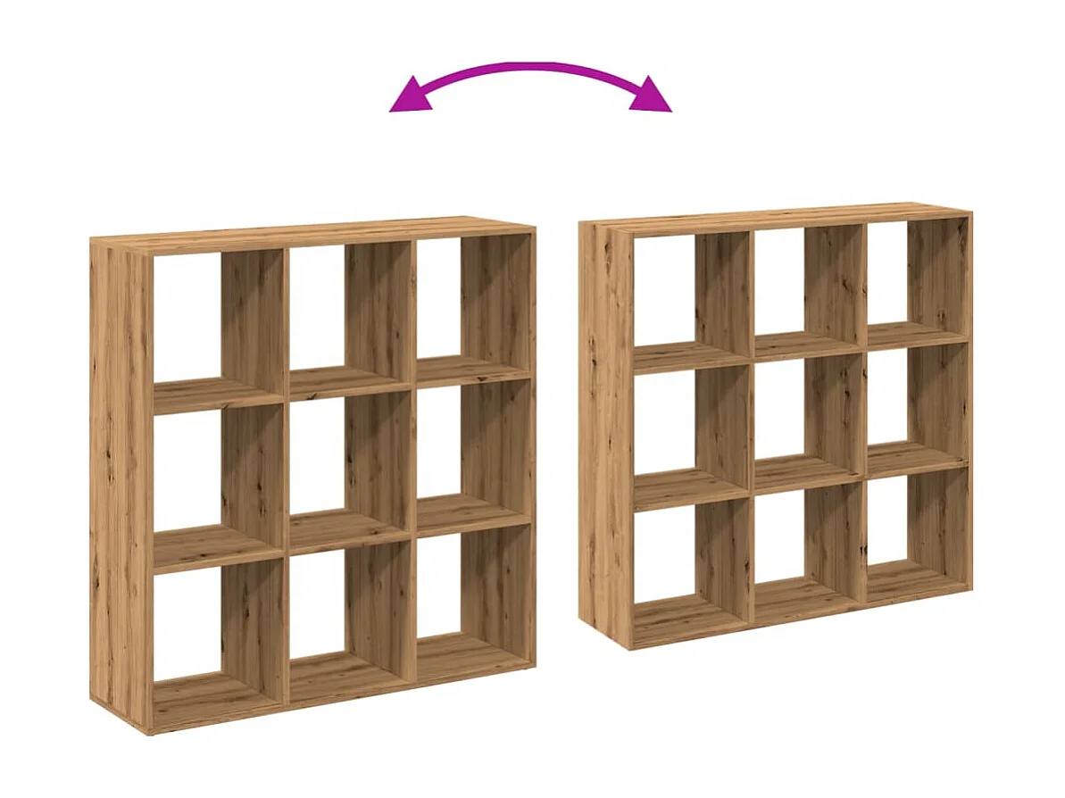 Libreria Divisorio Grigio Cemento 102x29x103,5 cm in Truciolato