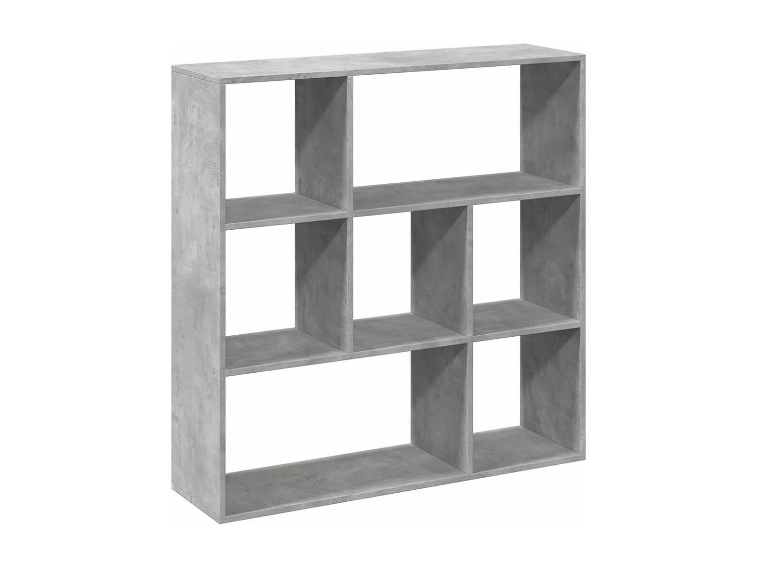 Étagère séparatrice de pièce gris béton 102x29x103,5 cm