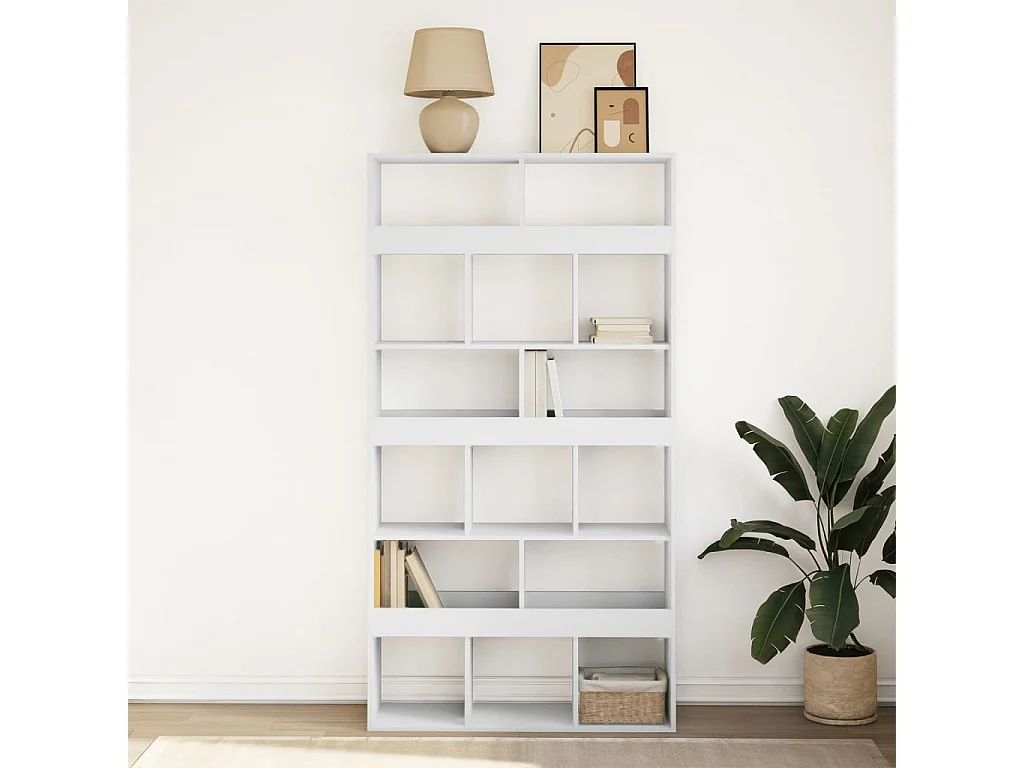 Estante 100x33x187,5 cm derivados de madeira branco