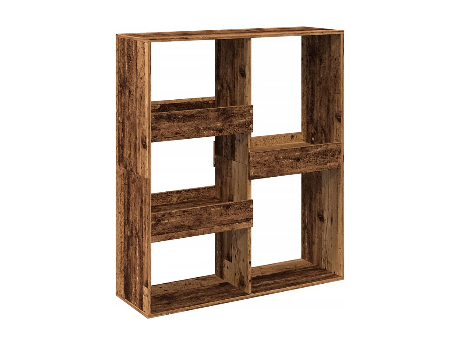 Bibliothèque/Séparateur de pièce vieux bois 100x33x115 cm